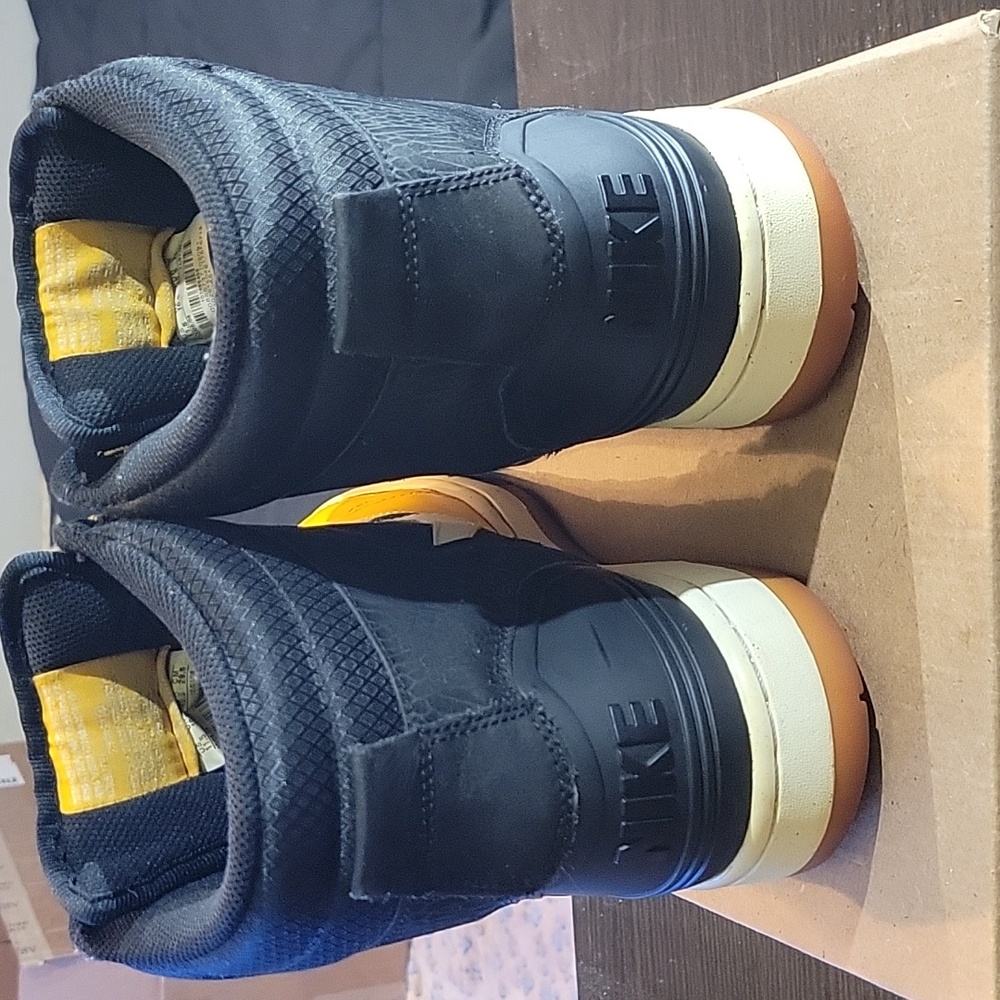 Nike Air Force II Rare "Black Yellow Gum" (2009) Mens 11.5 EUC - Picture 5 of 12